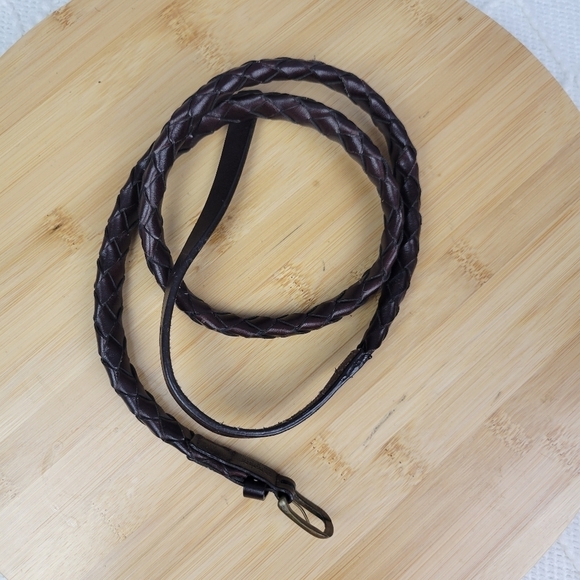 HOBO Chocolat Brown Boho Braided‎ woven  Women Belt Size M - Picture 2 of 7